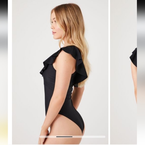 NWT One-Shoulder One-Piece Swimsuit - Picture 6 of 8